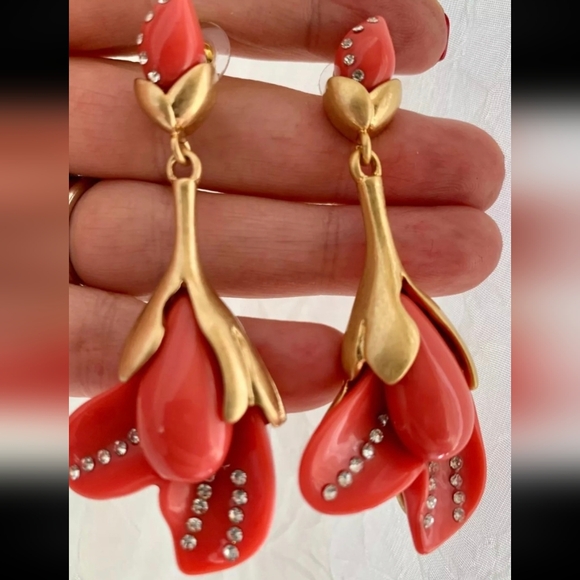 🌹Set Oscar De La Renta   necklace and earrings - Picture 12 of 15